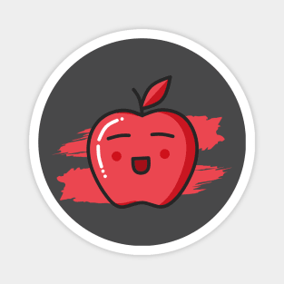 Cute Red Apple Magnet